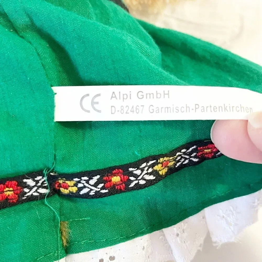German Heidi Doll Yellow Braids Alpi Garmisch Partenkirchen Traditional Dress